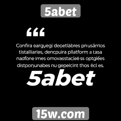 Avaliações de usuários sobre 5abet